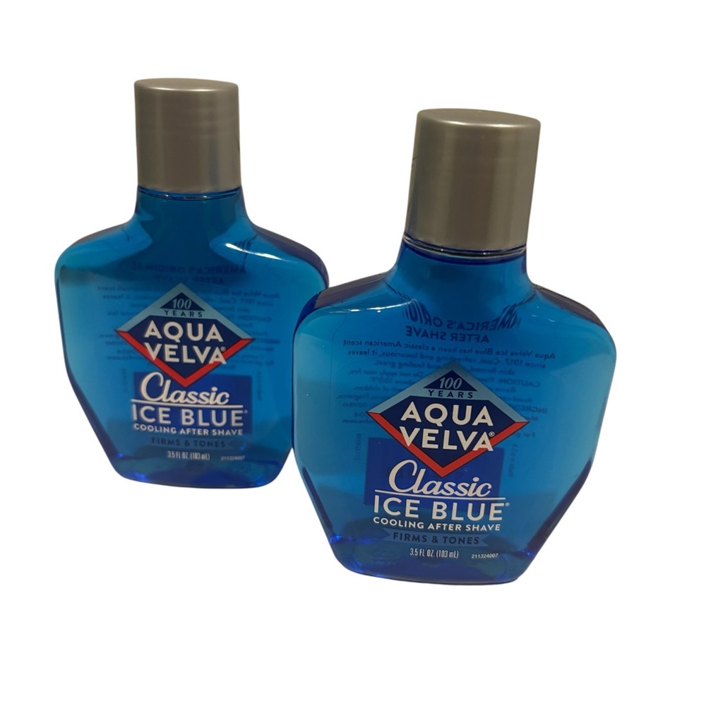 SOLDSOLD NEW Aqua Velva Set of 2 Classic Ice Blue Cooling After Shave 3.5oz Neve